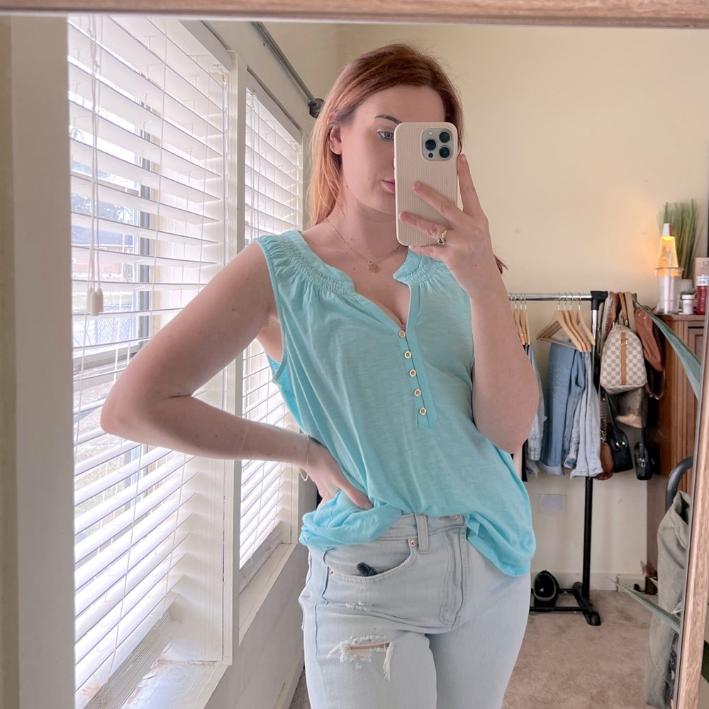 Lilly Pulitzer Light Blue Tank Top